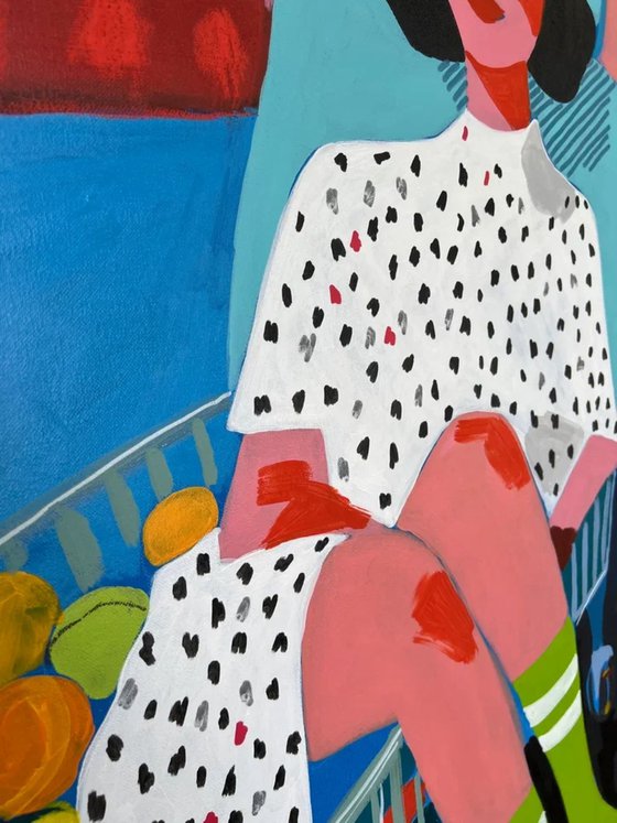 Woman with Shopping Cart