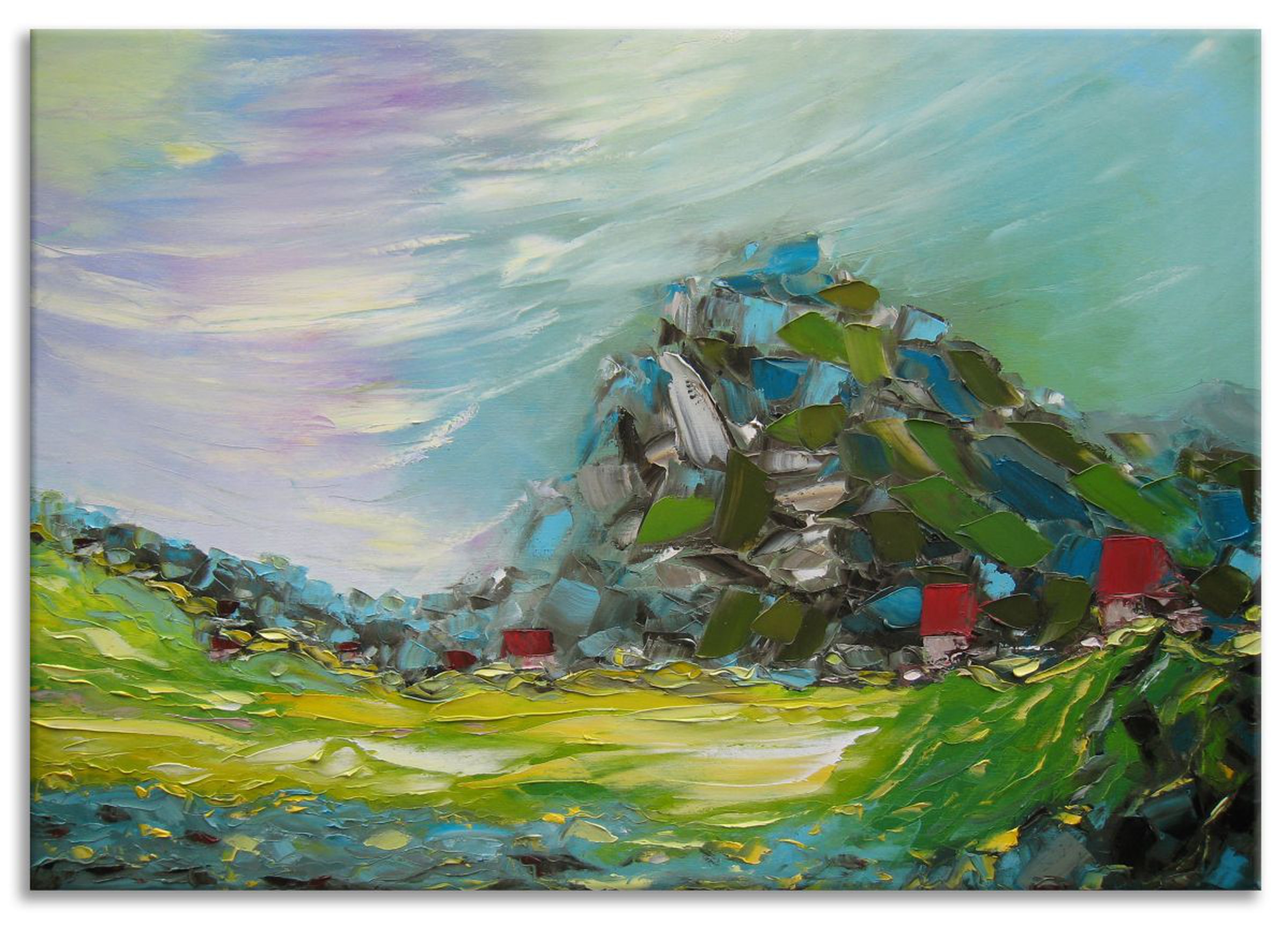 Copper Mountain Palette Knife Impasto Painting Artfinder