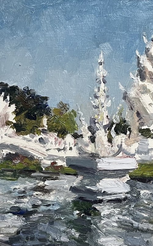 Wat Rong Khun (White Temple) by Sarawut Donrasri