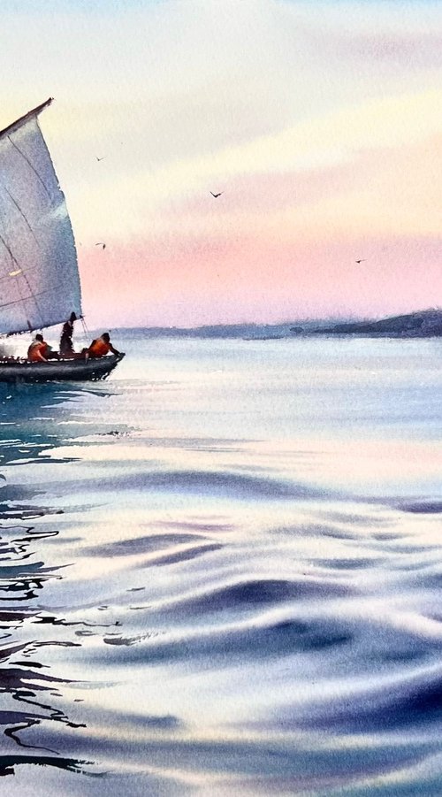Quiet Sailing by Eugenia Gorbacheva