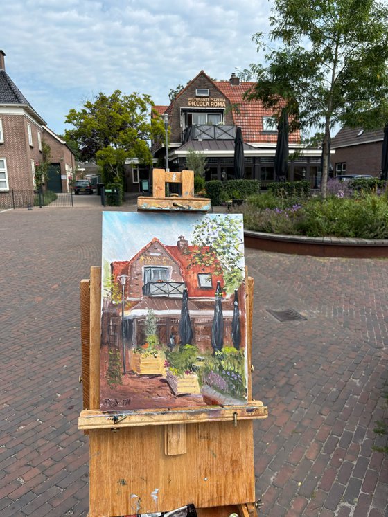 Cafe in Beilen. PleinAir