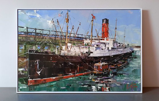Ocean Liner "RMS CARPATHIA" Series "Ocean Liners & Fine Art" part #2