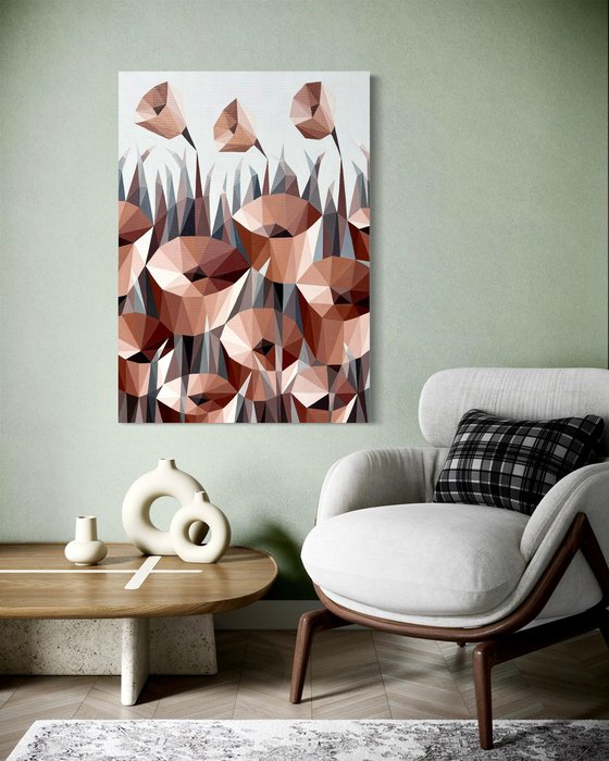 AUTUMN TERRACOTTA FLOWERS