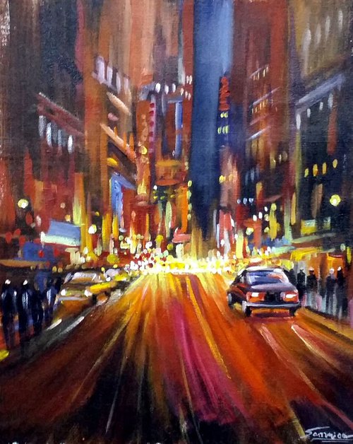 Night Street by Samiran Sarkar