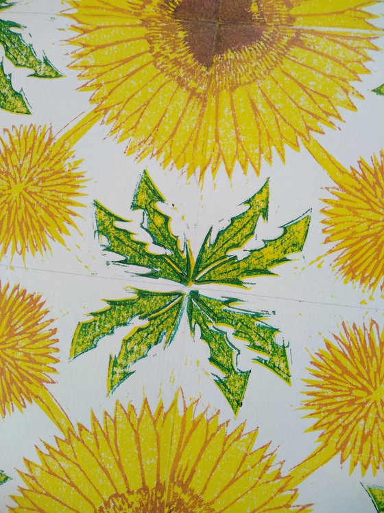 Sunflowers and Dandelions (Artist Proof)