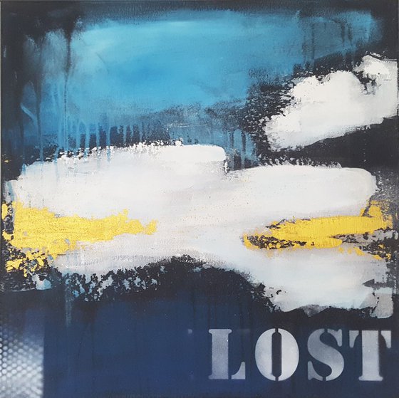 LOST No 3+4 *Series LOST PLACES* | ABSTRACT DIPTICHON