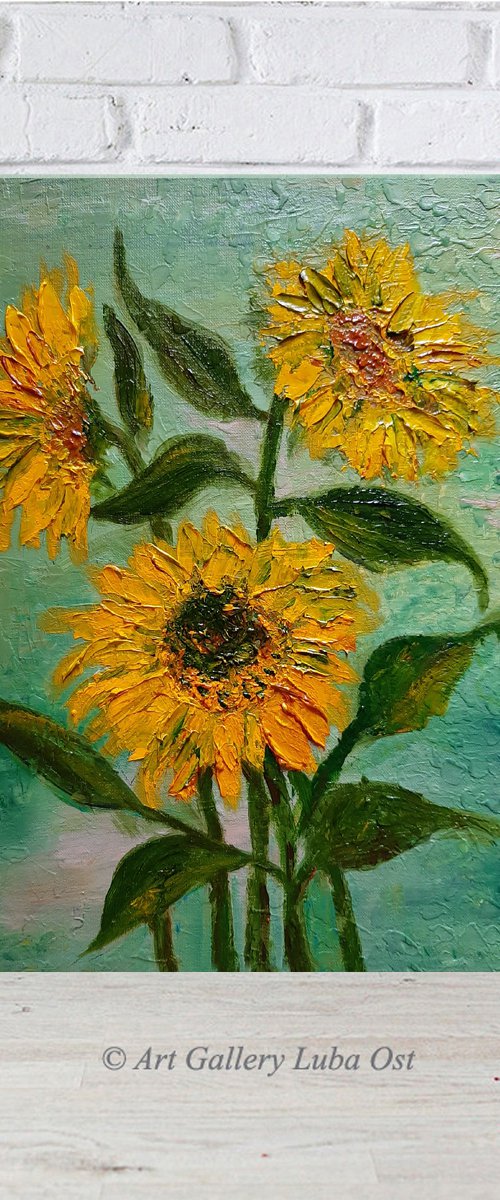 Sunflowers by Luba Ostroushko