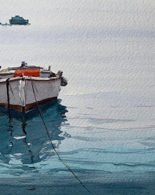 Old boat scene by Tihomir Cirkvencic