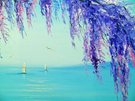 Wisteria by the sea