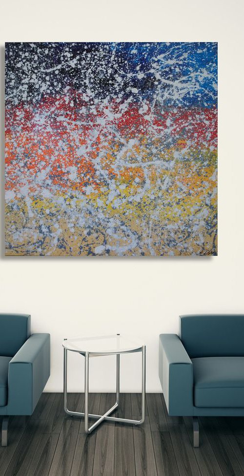 Summer Blizzard (100 x 100 cm) XXL (40 x 40 inches) by Ansgar Dressler