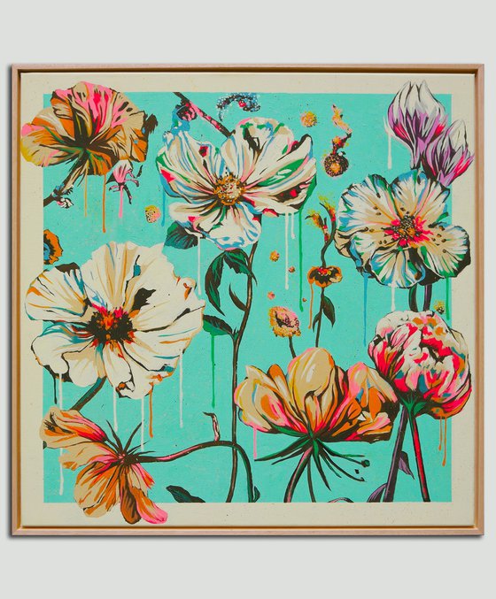 Fantasy Flowers turquoise