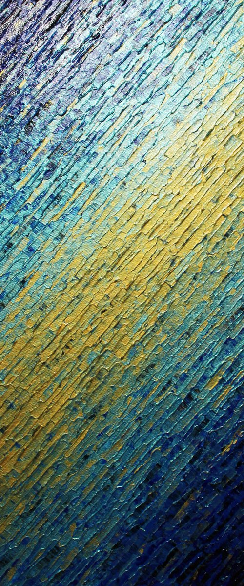 Gold blue knife texture by Jonathan Pradillon