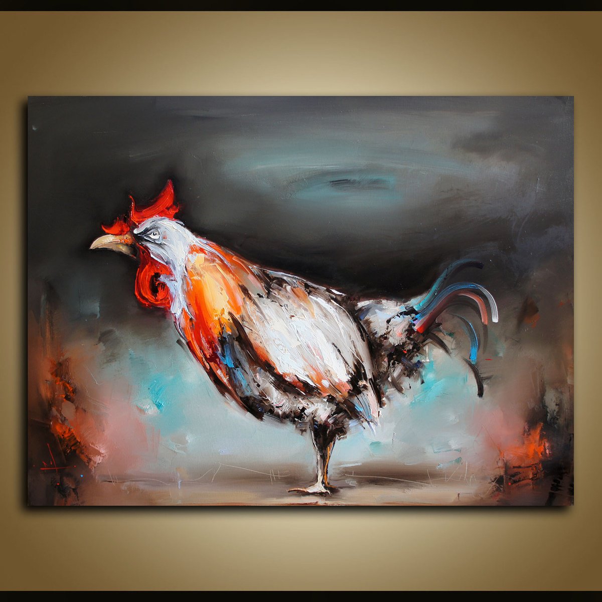 Expressive Oil Painting , The Crazy Horace By Stanislav Lazarov, 47 X 35, Artwork For Sale On Artfinder