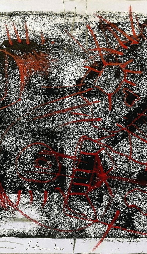 Abstract landscape(The Pollock-Krasner Foundation Grant,2007,New York by Stanislav Bojankov