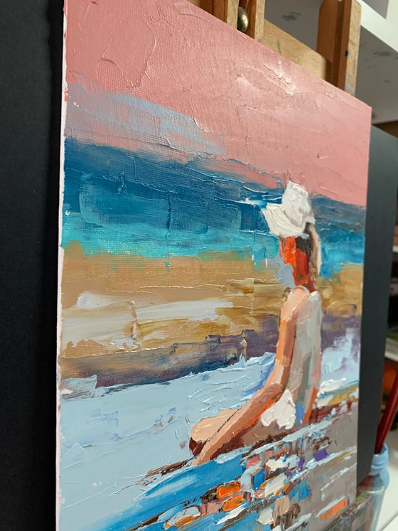 Girl on the beach.