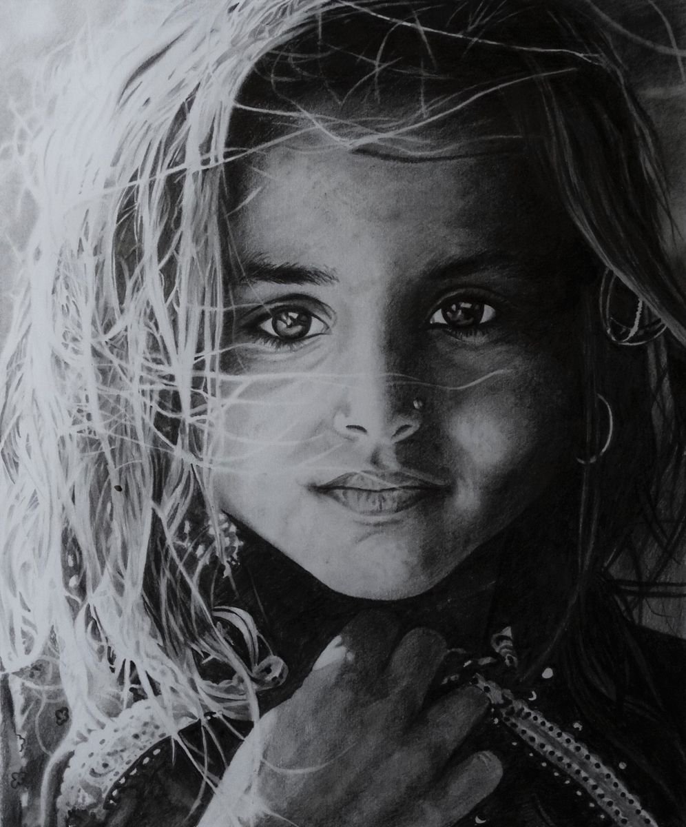 Afghan girl by Julian Wheat