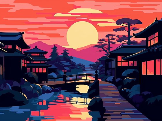 Sunset in Kyoto