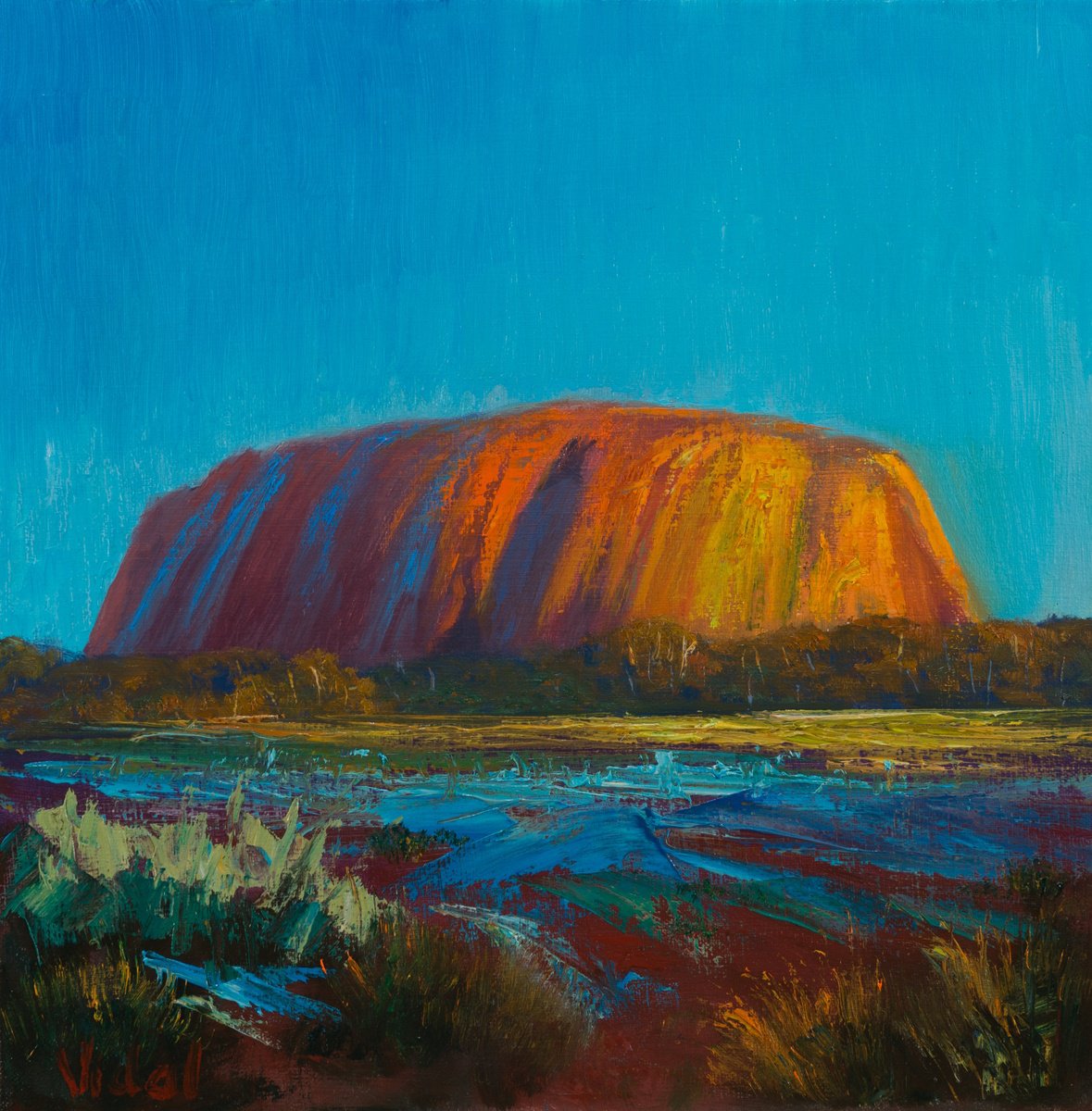 Uluru (Ayers Rock) - Abstraction by Christopher Vidal