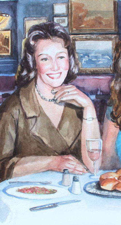 Custom portrait painting by Marta Nyrkova