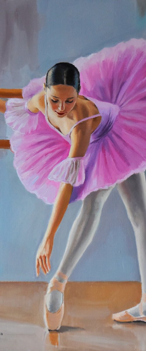 A ballerina in pink III by Serghei Ghetiu