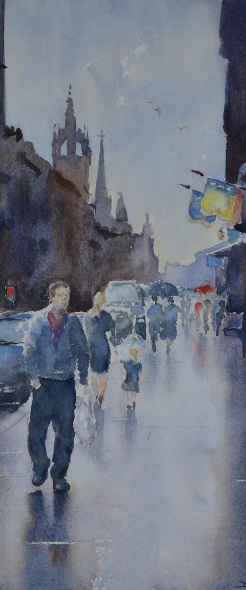 Street Life, Edinburgh by Denise Mitchell