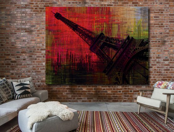 Texturas del mundo, Paris, tour Eiffel/XL large original artwork
