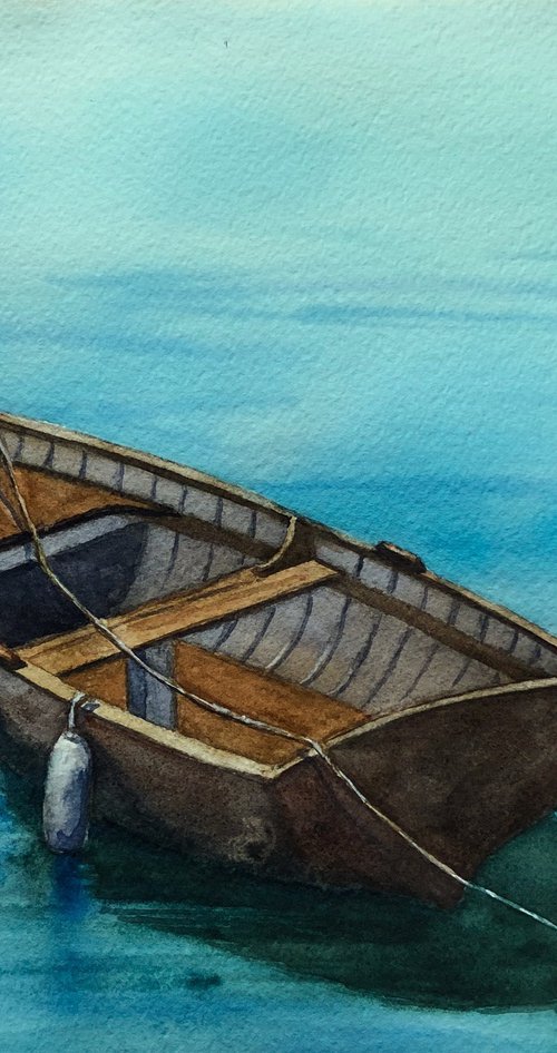 The Brown boat by Krystyna Szczepanowski