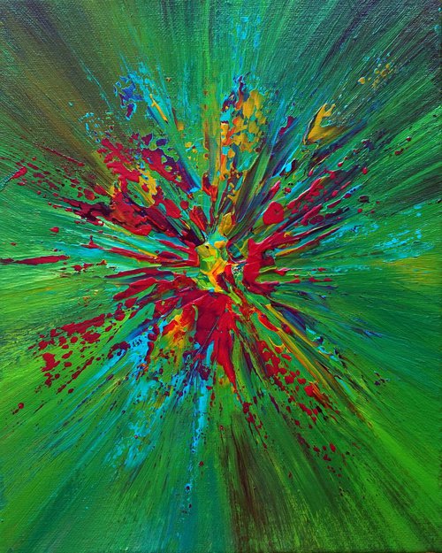 Greenish Multi Color Explosion by Richard Vloemans