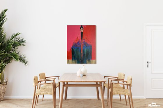 Girl With Flowers — V