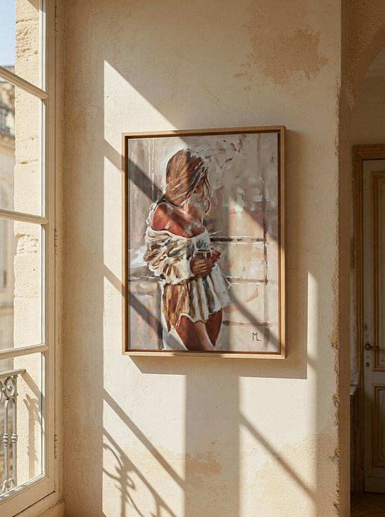 " MORNING LIGHT WITH COFFEE "