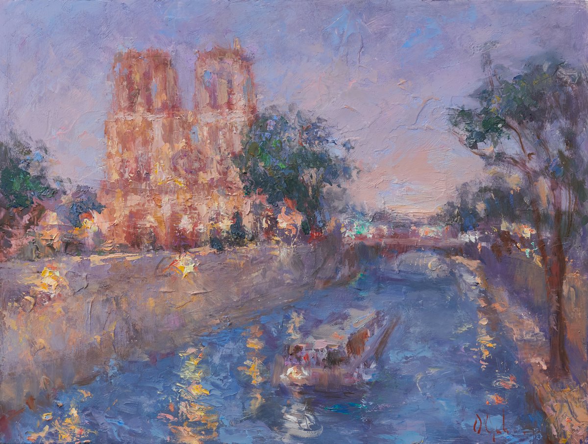 Twilight in Paris by Oksana Johnson
