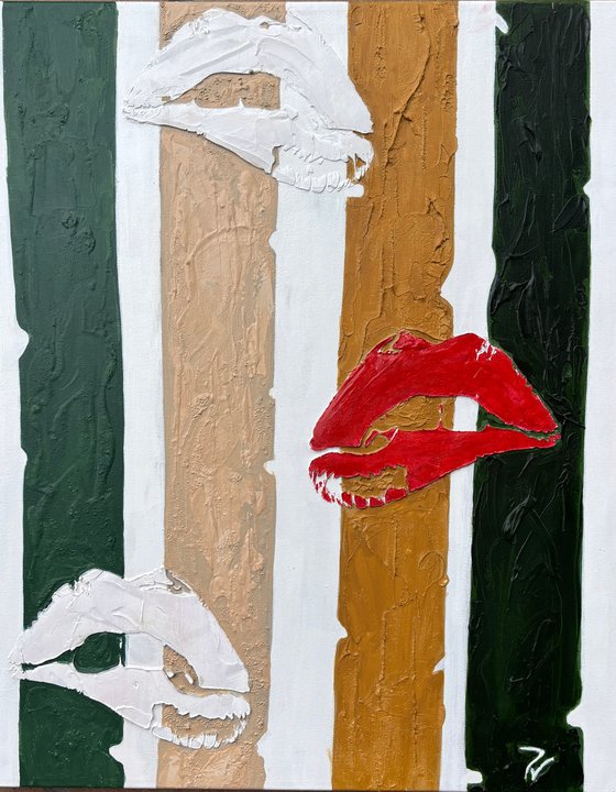 LIPS AMONG BAMBOO