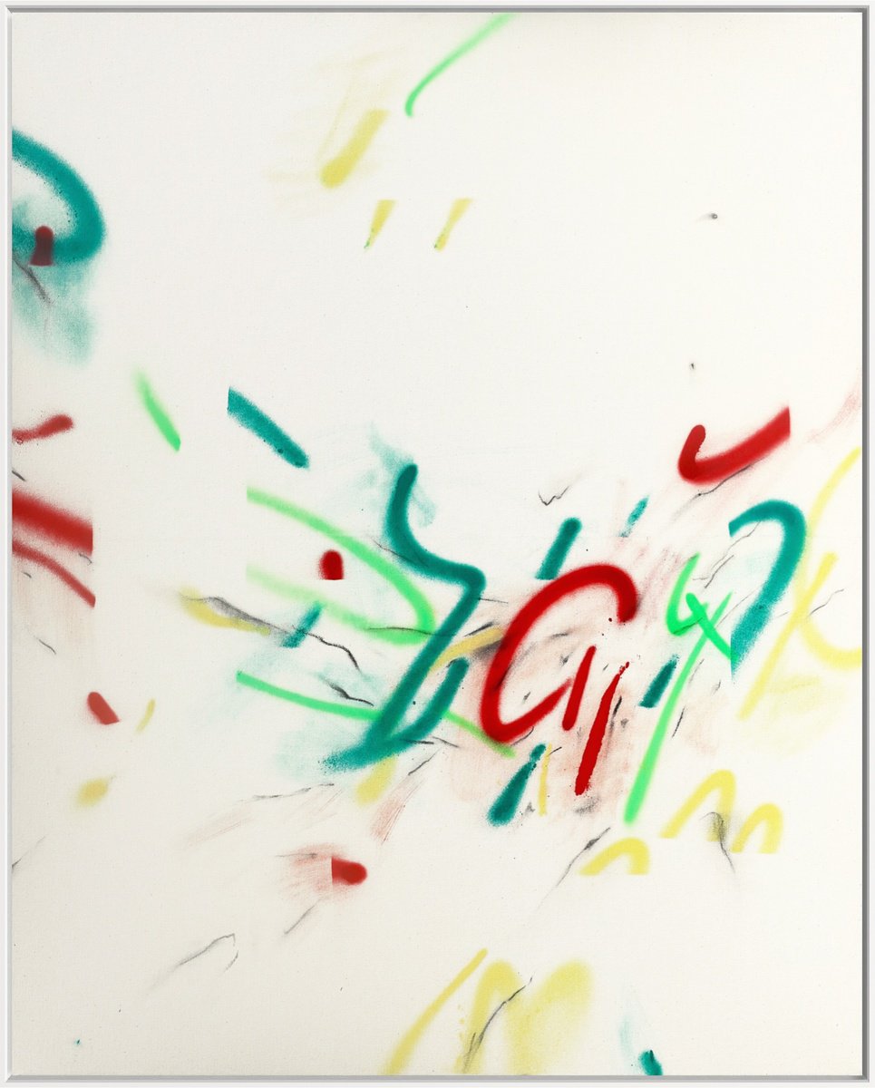 Abstract Painting By Evgenia Makarova, 31 X 39, Scattered Leaves, Original Artwork