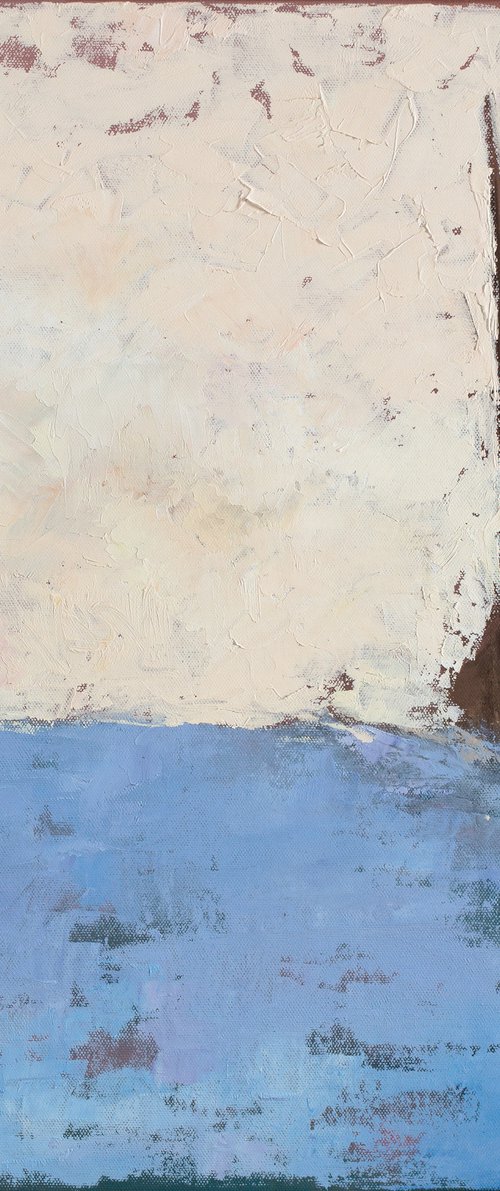 Lonely Sailboat #2 by Dara Volvich