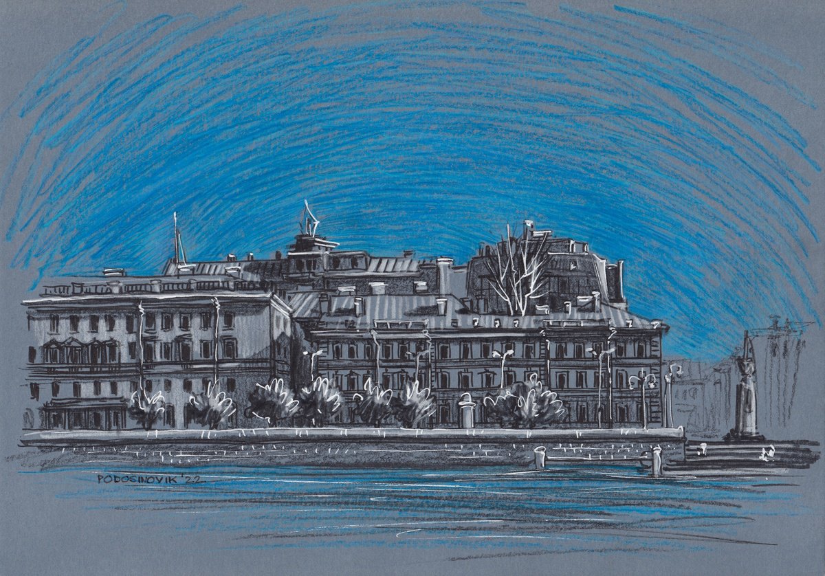 Saint Petersburg street views - Voskresenskaya embankment by Sasha Podosinovik