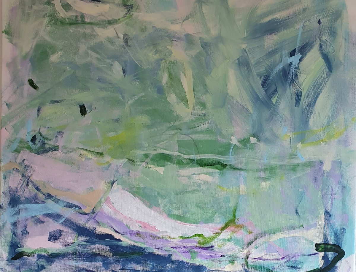 In The Lagoon (2) By Jutta Widrinsky, 35 X 28, Artwork For Sale On Artfinder