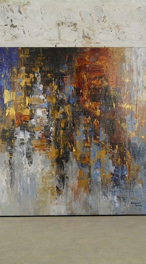 Genuine Peace  (Large, 100x100cm) by Kalpana Soanes