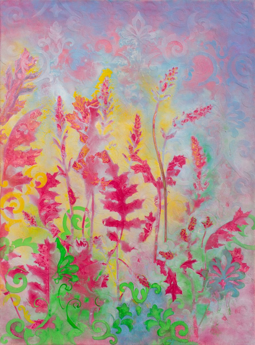 Impressionistic Landscape Painting By Milena Nicosia, 41 X 55", L