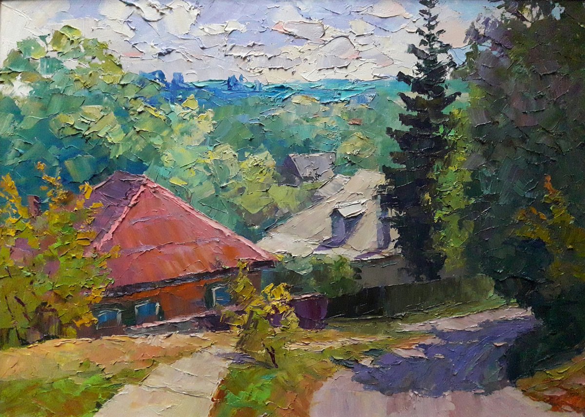 Oil painting District Cherednikov nSerb263 by Boris Serdyuk