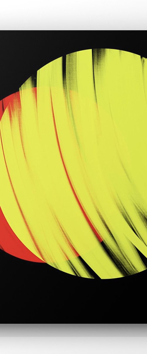 GA#208 red and yellow sun by Mattia Paoli