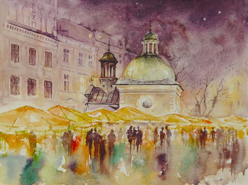 Market in Krakow, Poland by Eve Mazur