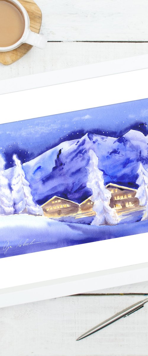 Winter Village by Olga Koelsch