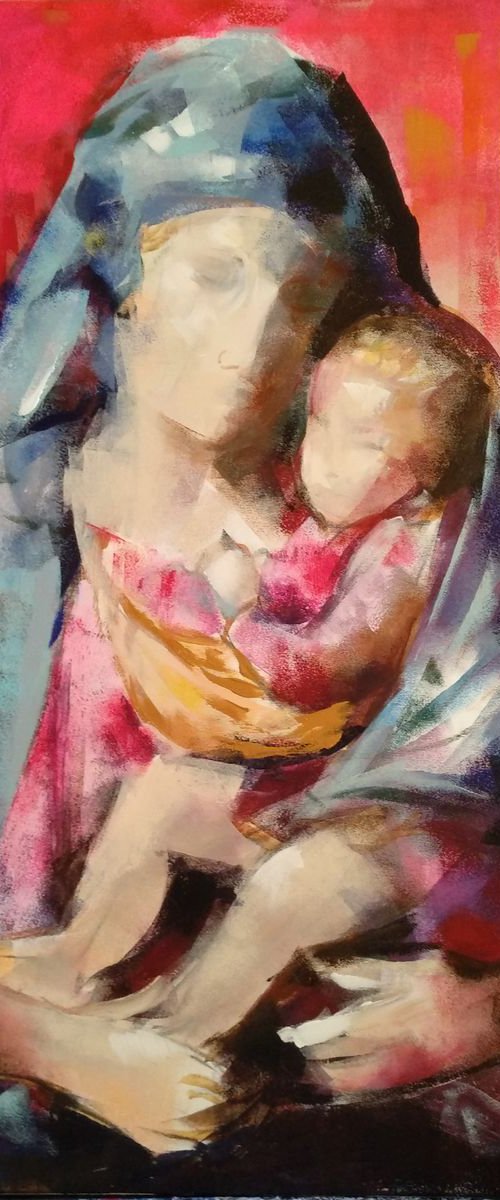 Madonna and child 2 by Marina Del Pozo