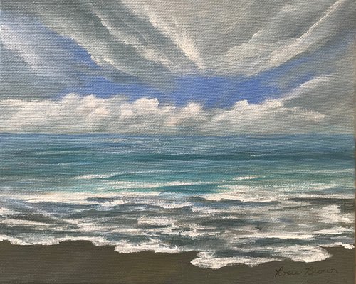 Cloudy Beach Day by Rosie Brown