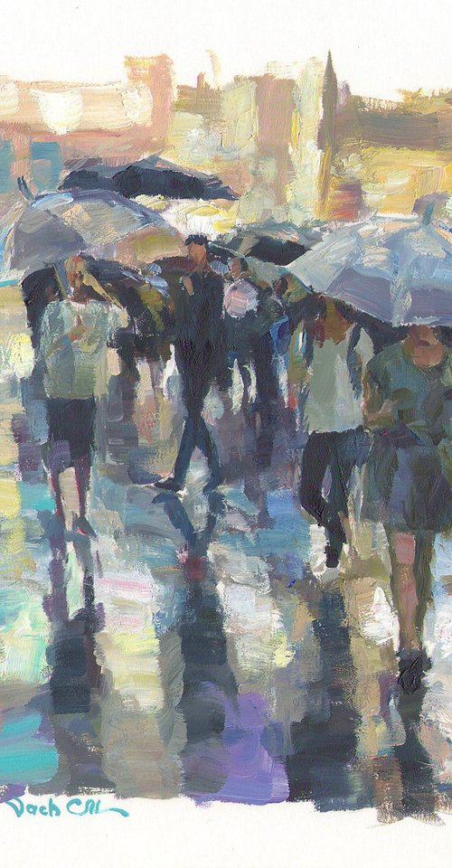 Street, rain by Vachagan Manukyan