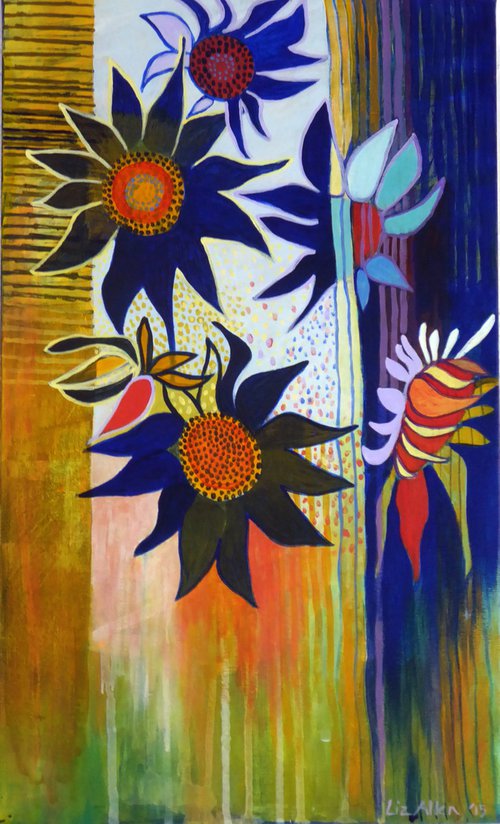 Sunflowers (after Kushner) by Liz Allen