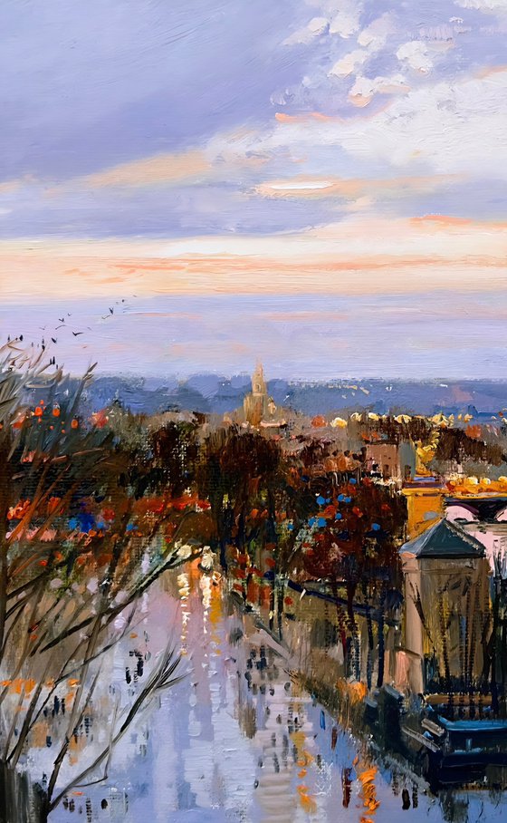 Evening Light Over Paris