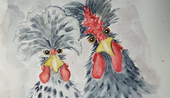 "Howdy Folks" - Animals - Chickens