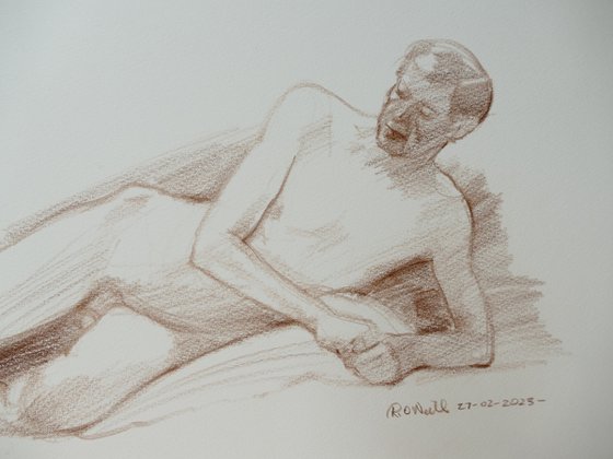 Reclining male nude