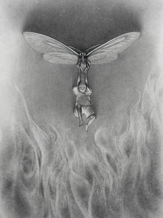 Above the abyss of fire